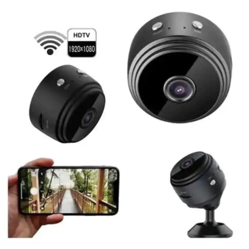 Mini Câmera Vigilante Wifi HD com Visão Noturna