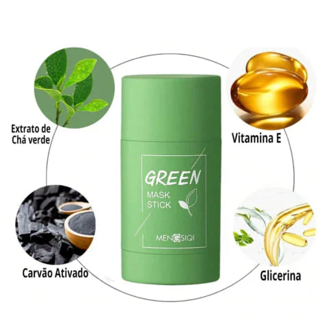 Máscara Removedor de Cravos e Limpeza Facial Green Mask™