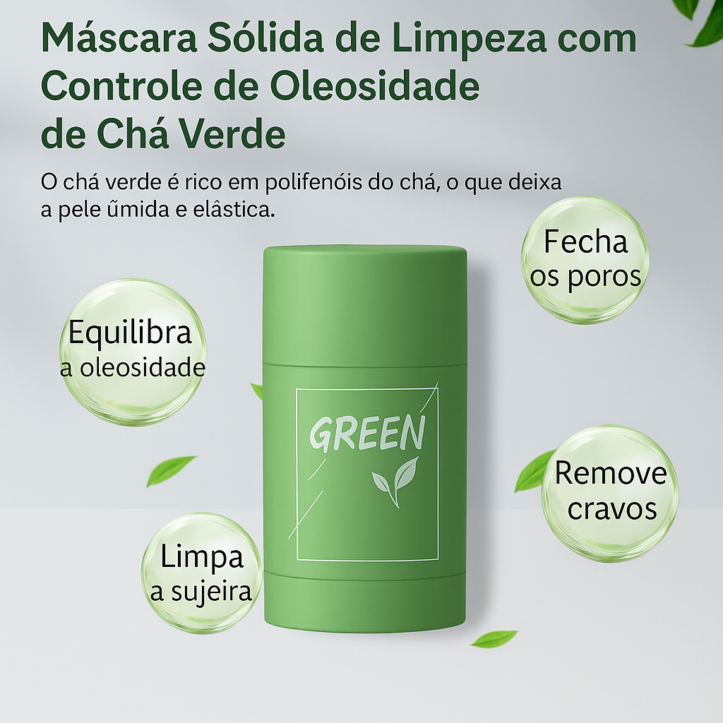 Máscara Removedor de Cravos e Limpeza Facial Green Mask™