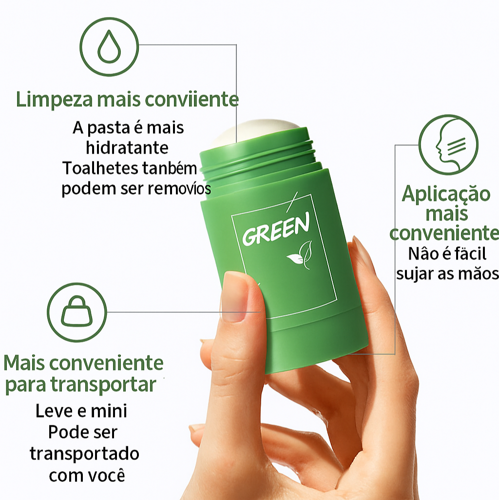 Máscara Removedor de Cravos e Limpeza Facial Green Mask™