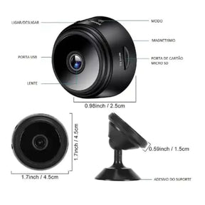 Mini Câmera Vigilante Wifi HD com Visão Noturna