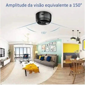 Mini Câmera Vigilante Wifi HD com Visão Noturna