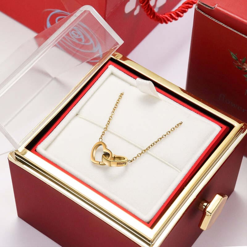 Colar do Amor Ouro 18k + Caixa Rosa Eterna™