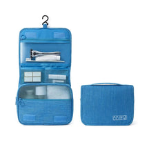 porta-maquiagem impermeável, organizador de maquiagem de viagem, bolsa de cosméticos impermeável, necessaire para viagem, saco de maquiagem Oxford, organizador de higiene pessoal, porta-maquiagem com separação seca e úmida, necessaire leve para viagem, porta-maquiagem com gancho, organizador de maquiagem portátil