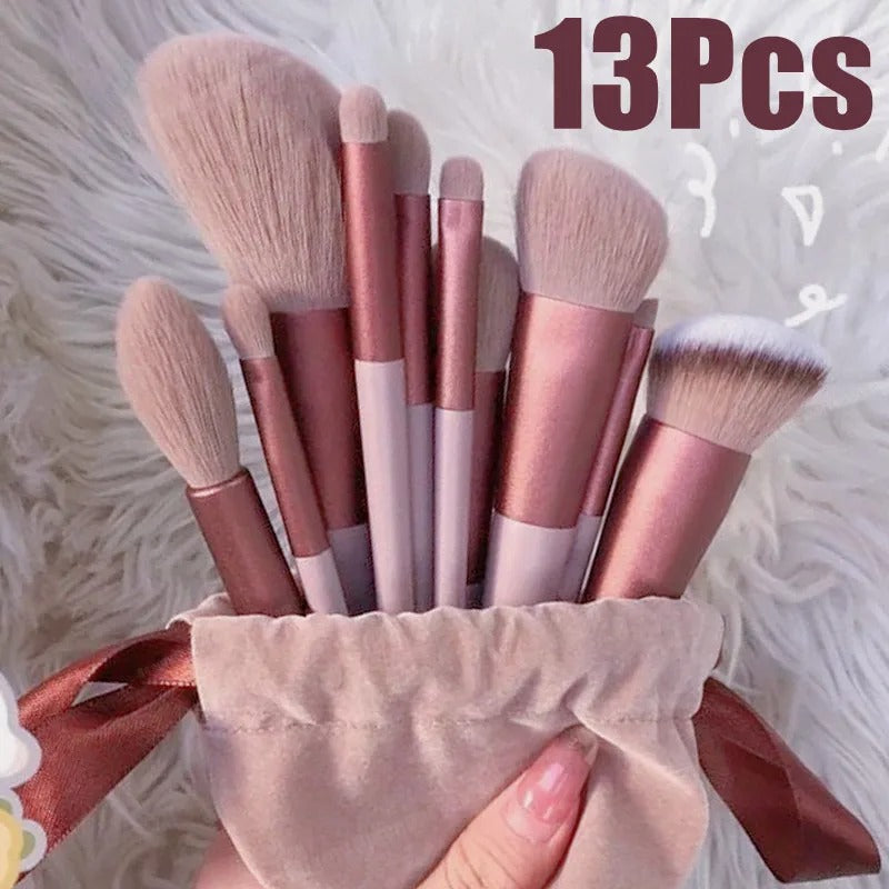 conjunto de pincéis de maquiagem, kit de pincéis para maquiagem, pincéis de nylon para maquiagem, conjunto completo de pincéis de beleza, pincéis para base, pincéis para sombra, pincéis para blush, kit de pincéis para iniciantes, pincéis ergonômicos de maquiagem, pincéis fáceis de limpar