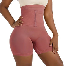 shaper modelador, modelador de cintura alta, shapewear feminino, modelador com gancho, controle de barriga, roupa íntima modeladora, modelador corporal confortável, cinturão modelador, shapewear de nylon, modelador com botões decorativos