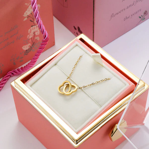 Colar do Amor Ouro 18k + Caixa Rosa Eterna™